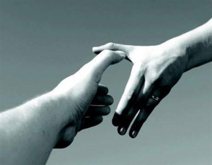 reaching out
