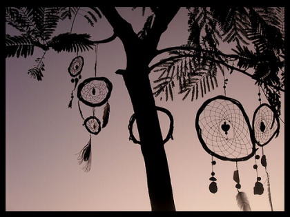dreamcatchers hanging