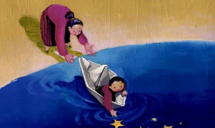 mother-child-paper-boat