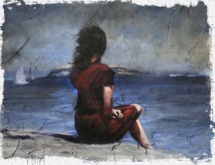 girl looking at water