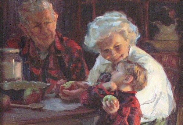 grandparents-grandson-eating