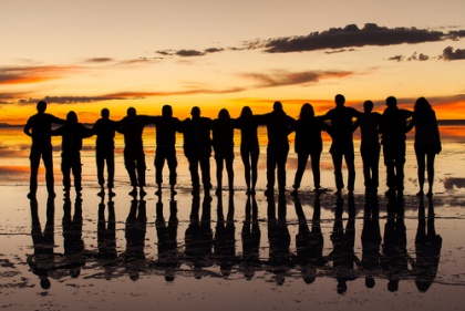 group silhouette