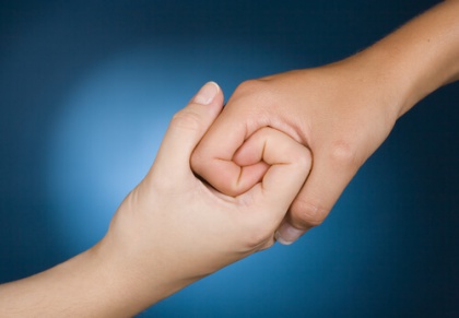 hands locked