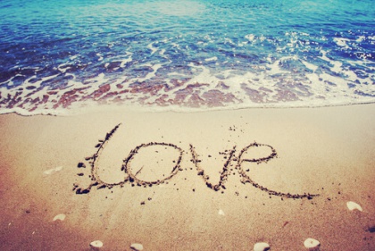 love in the sand