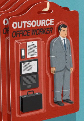 Abstract image "Outsource Office Worker" package 
