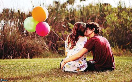 Couple kissing