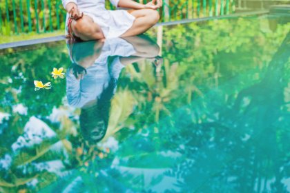 Meditating by the Water