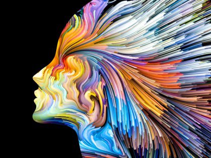 Head Made of Colors