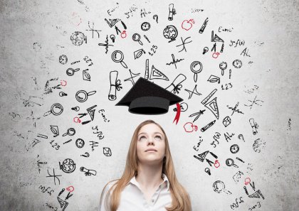 Girl Thinking about Graduation