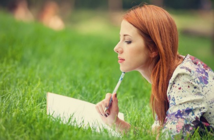 girl studying
