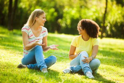 girls talking