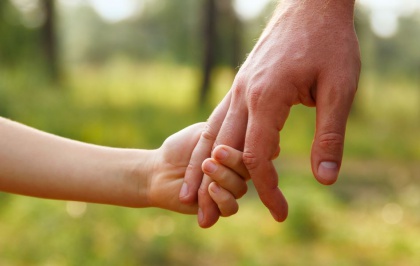 holding hands