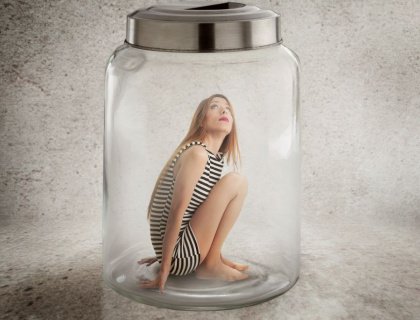 lady in a jar