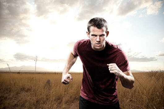 man running