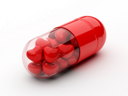 pill full of hearts