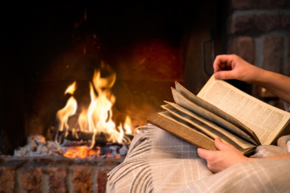 Reading by the Fire
