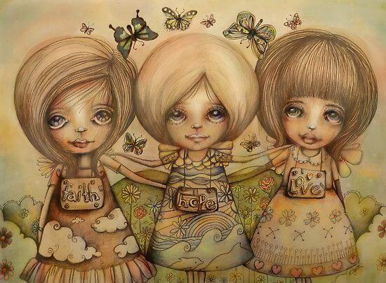 Friends With Arms Around Each Other