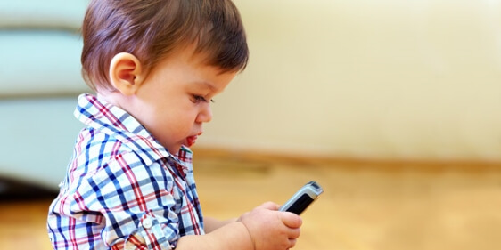 Baby on Cellphone