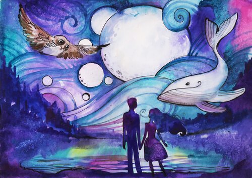 couple holding hands