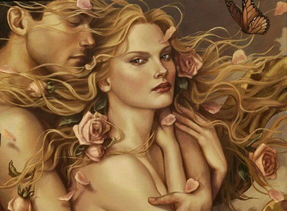 couple with roses