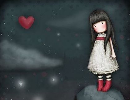 girl and heart
