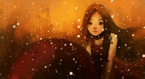Woman in Snow