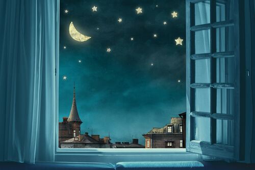 night sky out window insomnia 