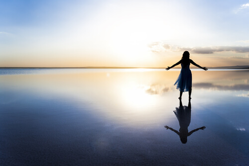 reflection on the water