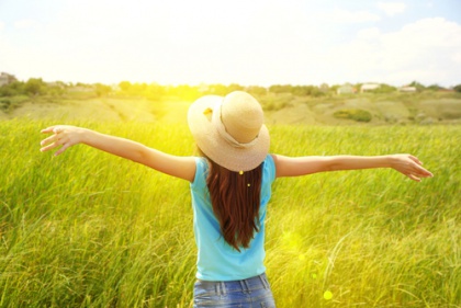 Woman, Arms Stretched Out