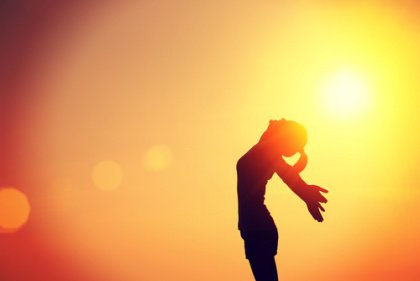 Silhouette Reveling in the Sun