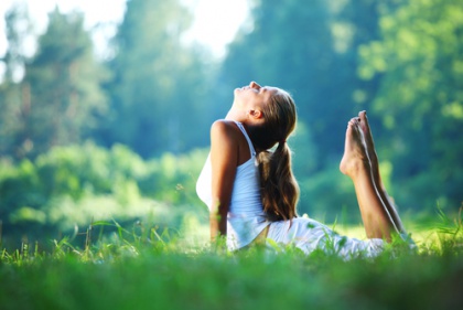 Woman Doing Yoga