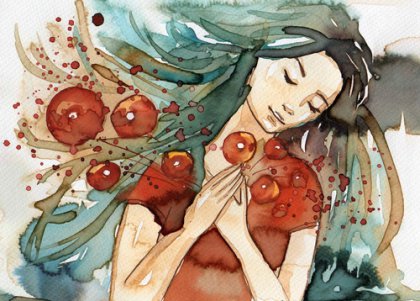 watercolor girl