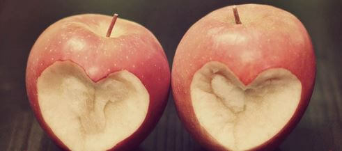 bitten apples