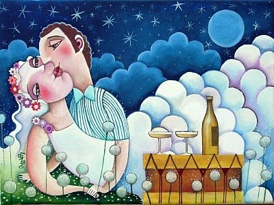 couple kissing
