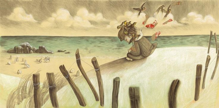 child sitting on sand dune life