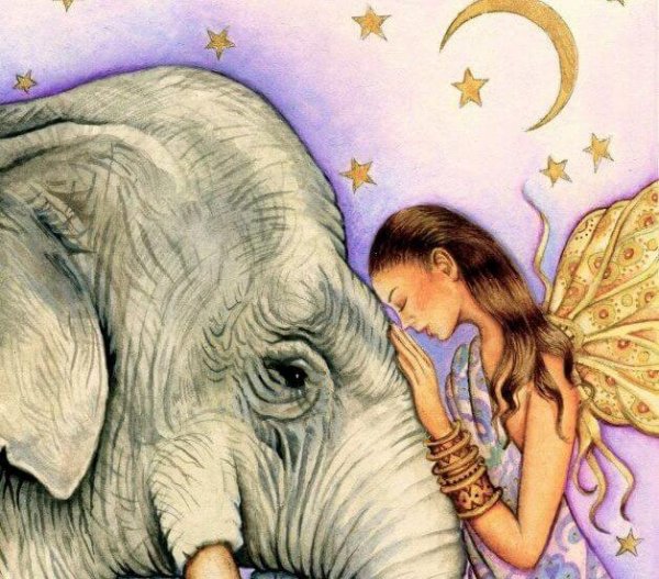 fe og elefant representerer gode mennesker
