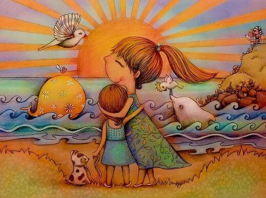 girls at the ocean