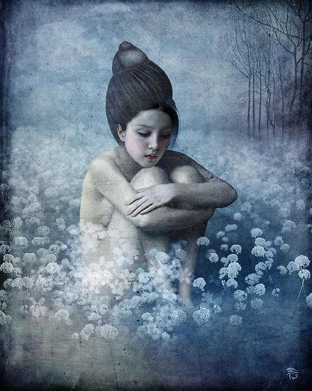 girl alone in field express