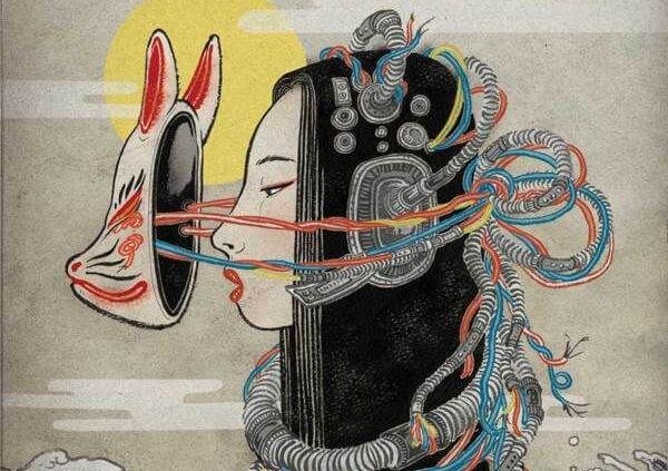 girl with mask change