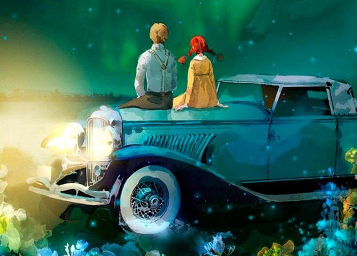 Couple Sitting on Car