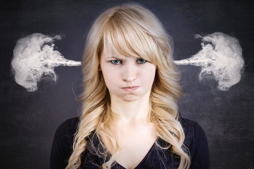 smoke out of girls ears