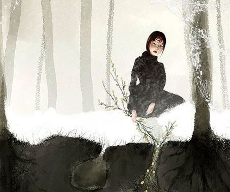 woman with roots