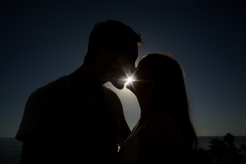 Kissing at Sunset