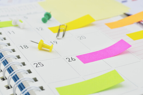 calendar with tabs multitasking