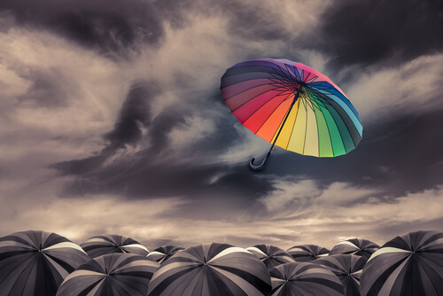 colorful umbrella