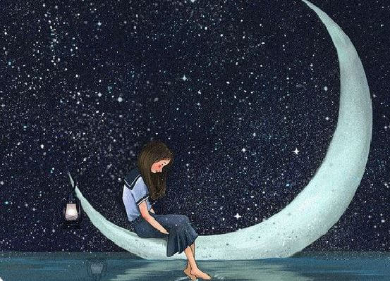 Girl on Moon