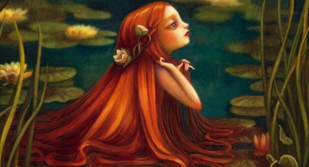 girl with long red hair