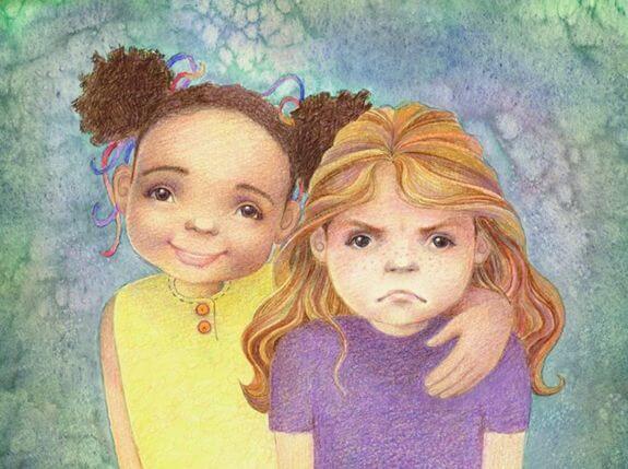 sisters one happy one mad