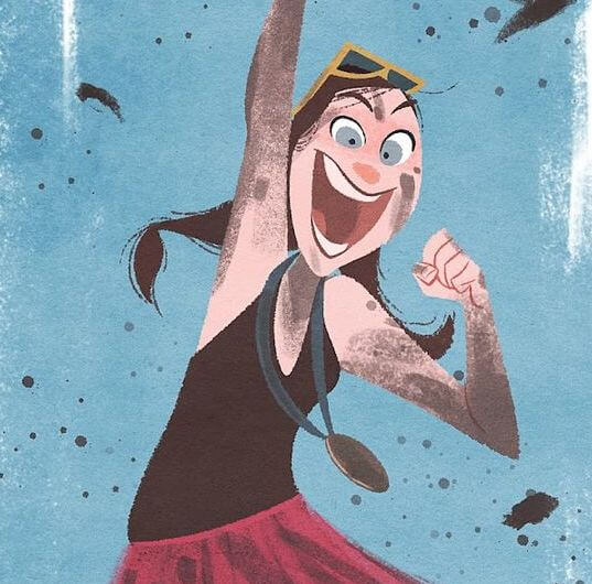 woman smiling today i will react with happiness