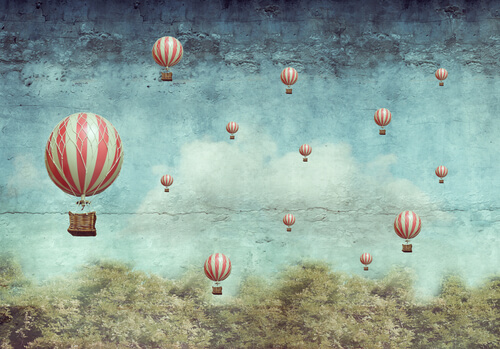 hot air balloons imagination